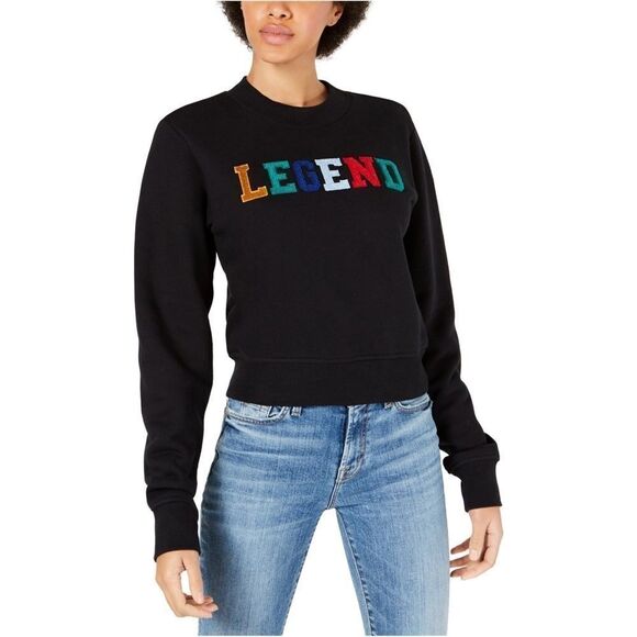 Black Legend Sweatshirt with Multicolor Lettering - Picture 1 of 5